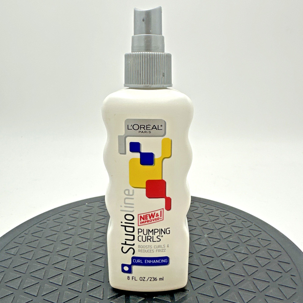 Vintage L'oreal Studio Line Pumping Curls 8 fl oz Size Bottle